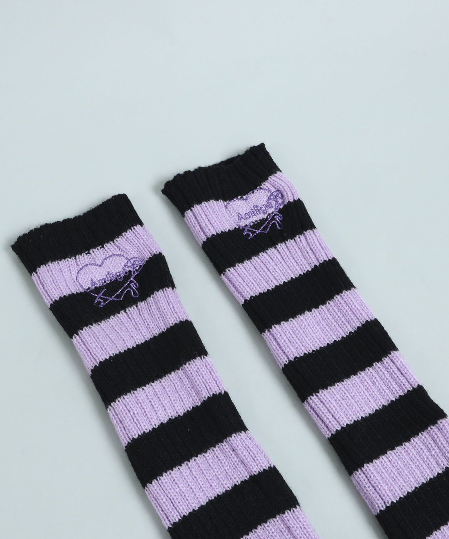 ボーダーレッグウォーマー