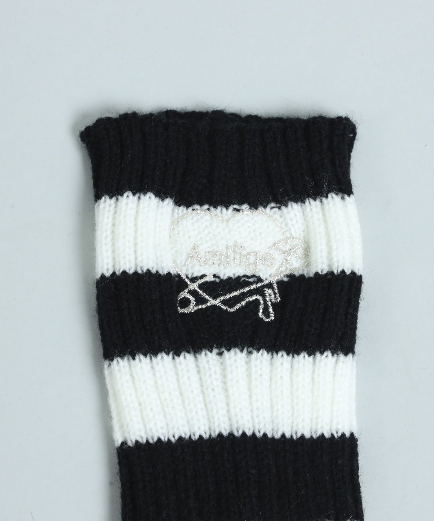 ボーダーレッグウォーマー