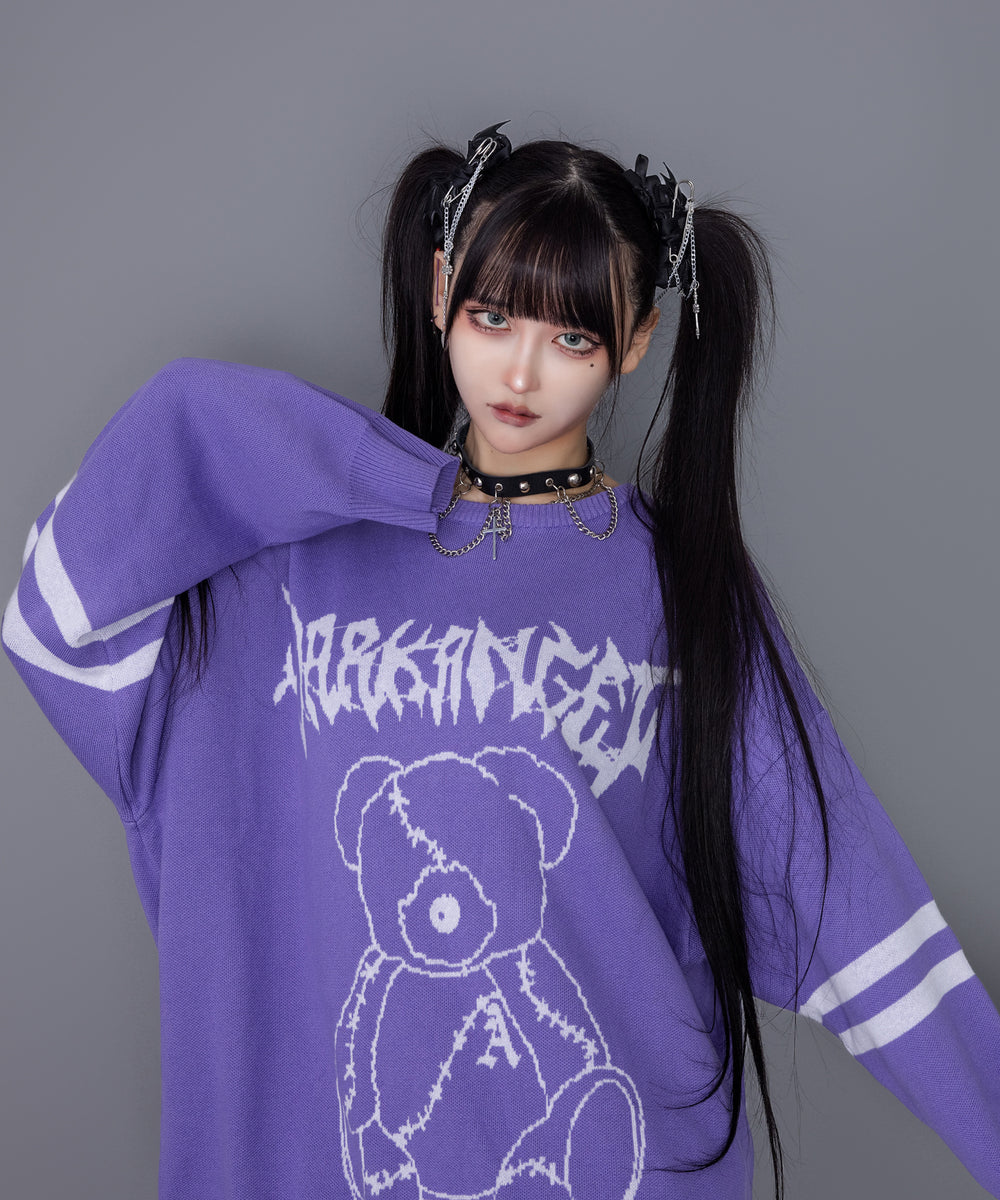 Amilige DARKANGEL BEARジャカードニット DARKANGEL BEARジャカードニット– A AM STUDIO