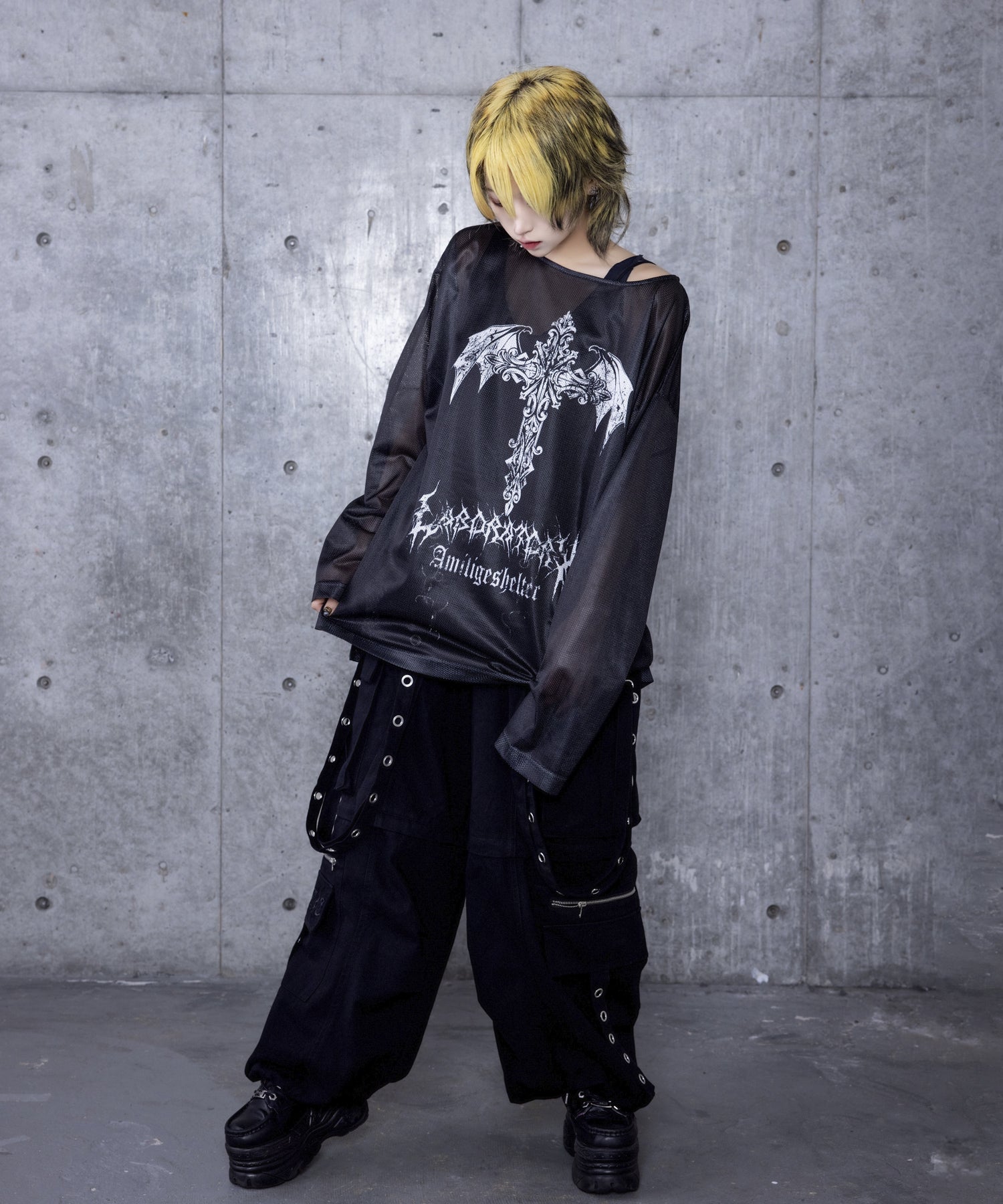 コウモリクロスプリントメッシュロンT