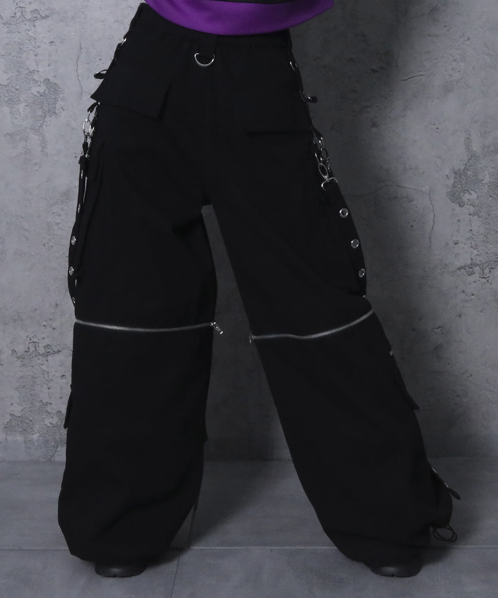 salsationワイドパンツ サスペンダー付きワイドパンツ– A AM STUDIO