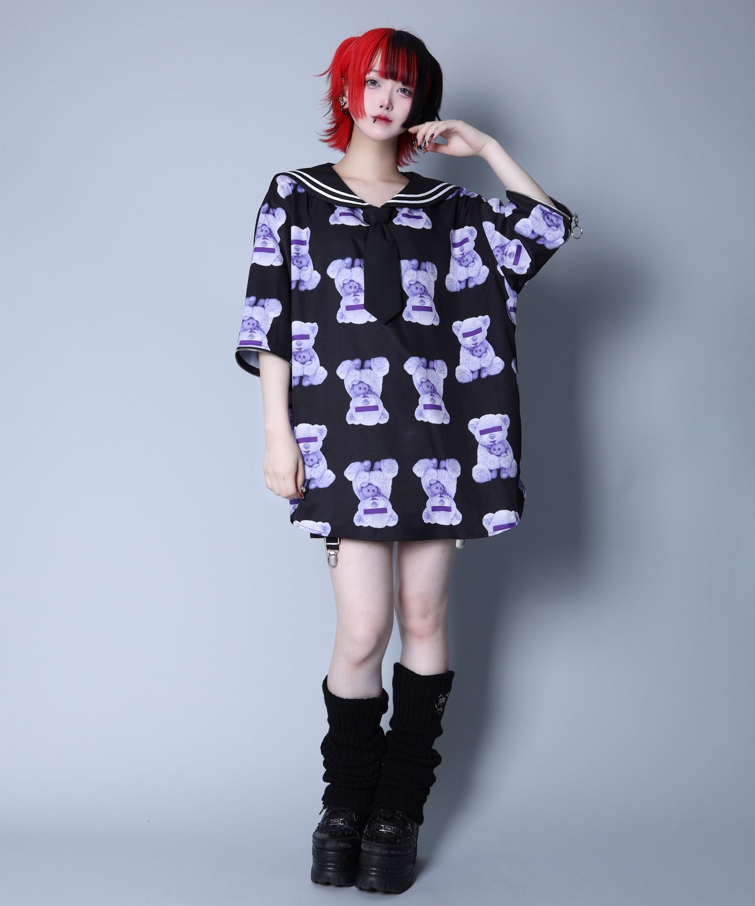 PSYCHO PASS総柄セーラーカラープルオーバー