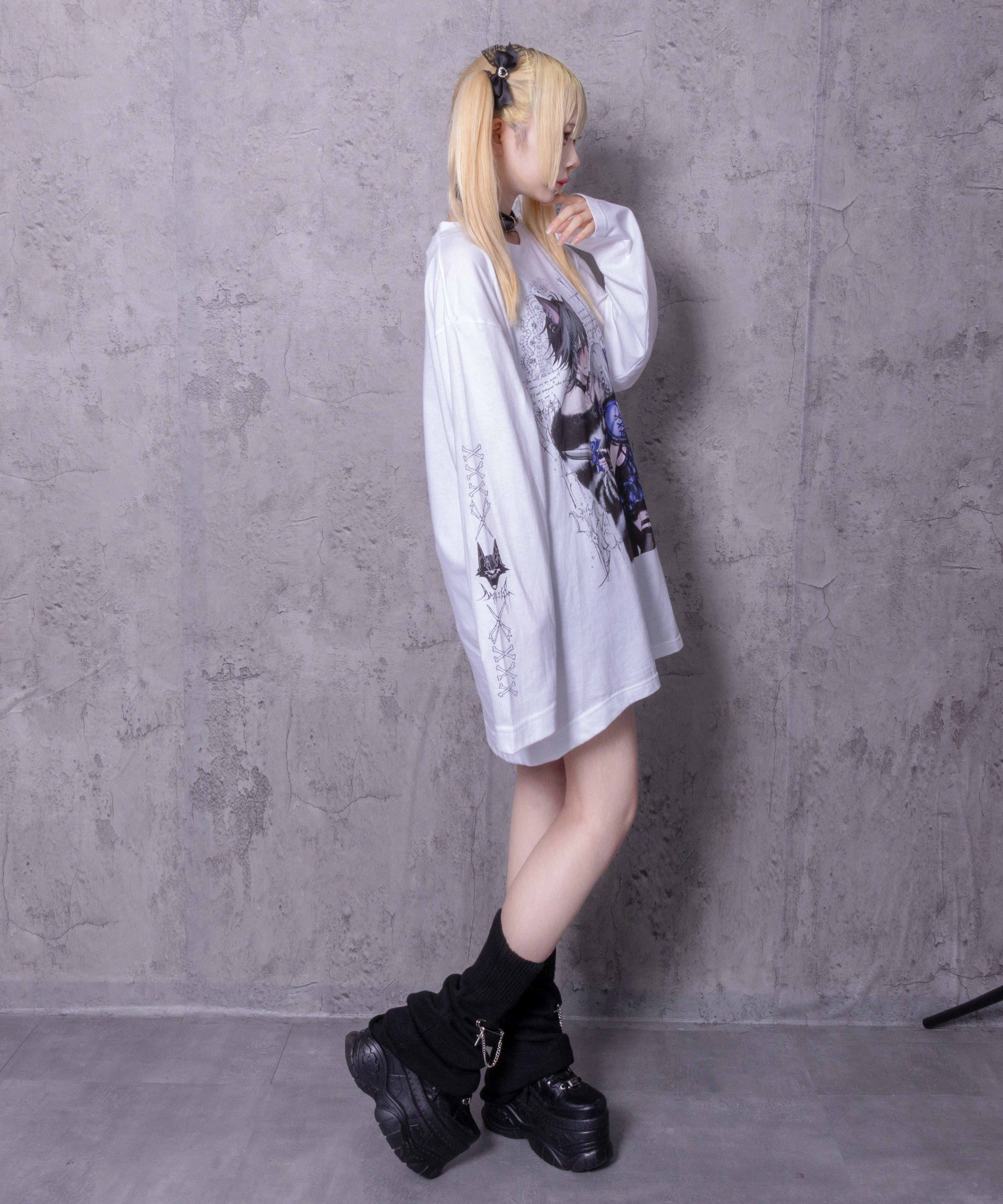 Dreaming DollプリントロングTシャツ