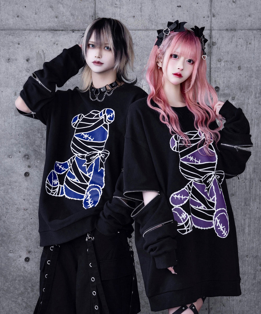 Bandage Bear袖ZIPスウェット– A AM STUDIO