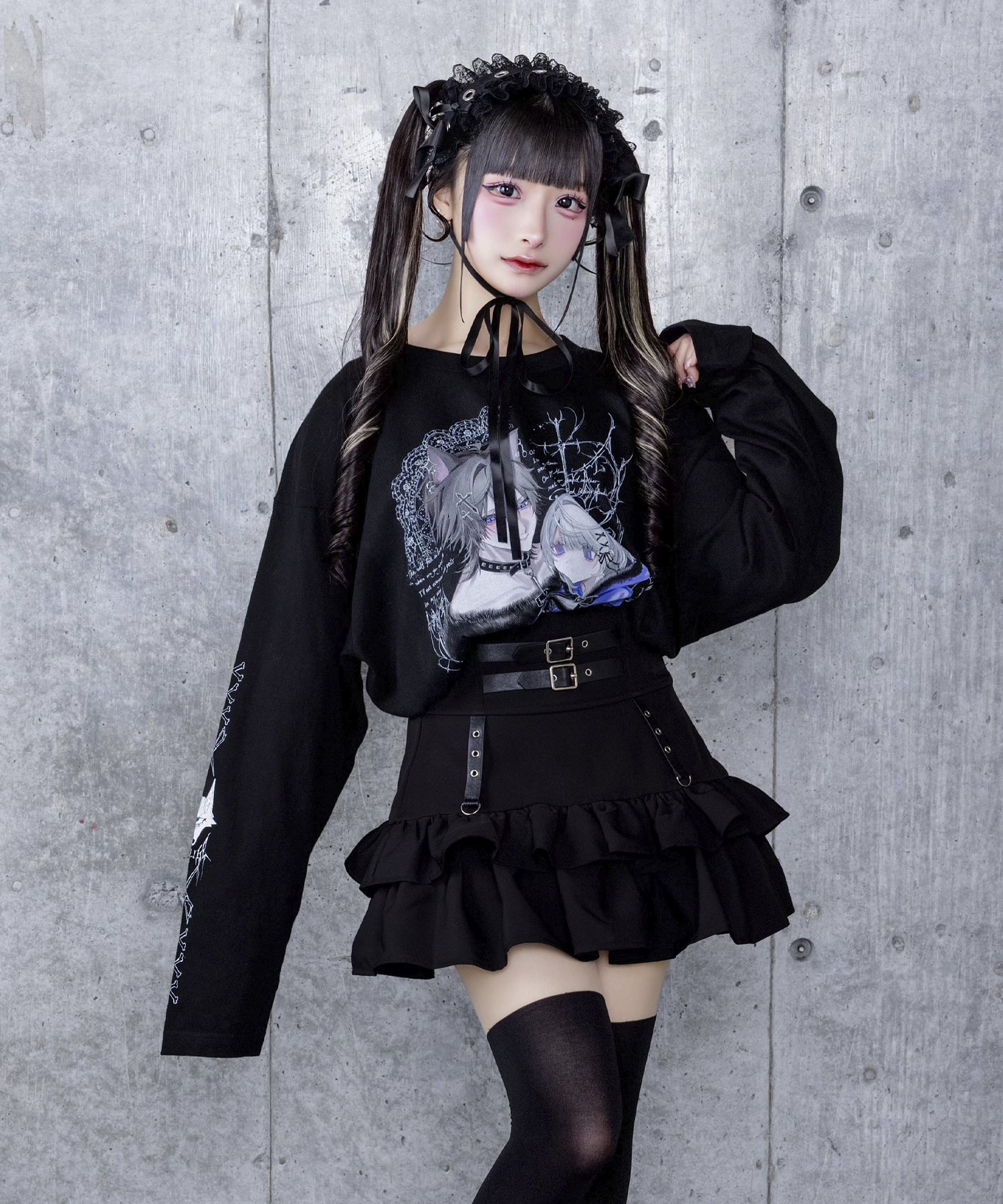 Dreaming DollプリントロングTシャツ