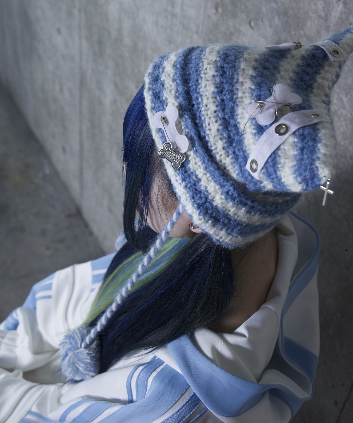 【Asheri-アシェリ-】ネコ耳ボーダーニット帽