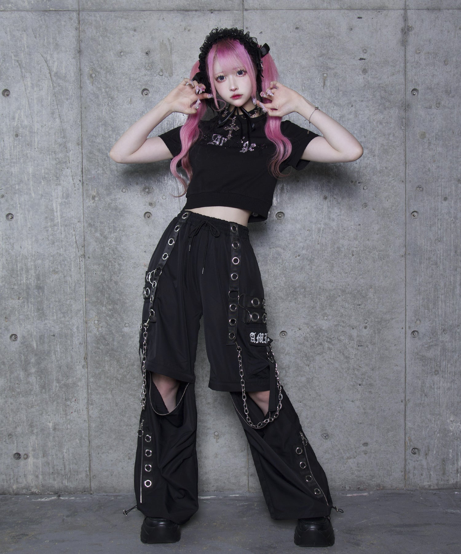 【Asheri-アシェリ-】羽付きリボンレースヘッドドレス