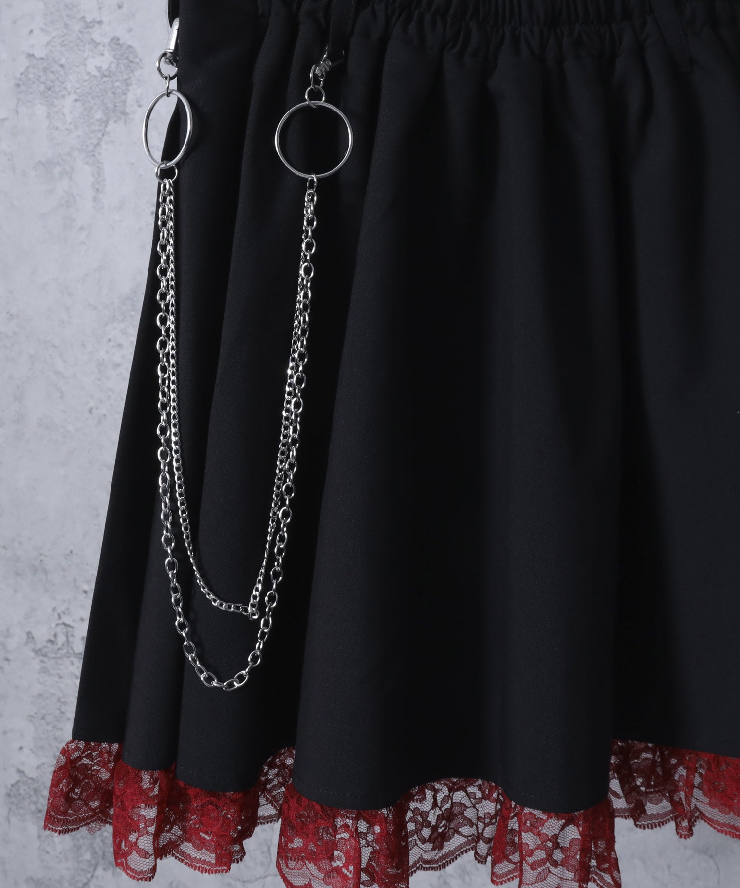 エンブレムワッペン付きレースジャケット ボックスプリーツスカートセット