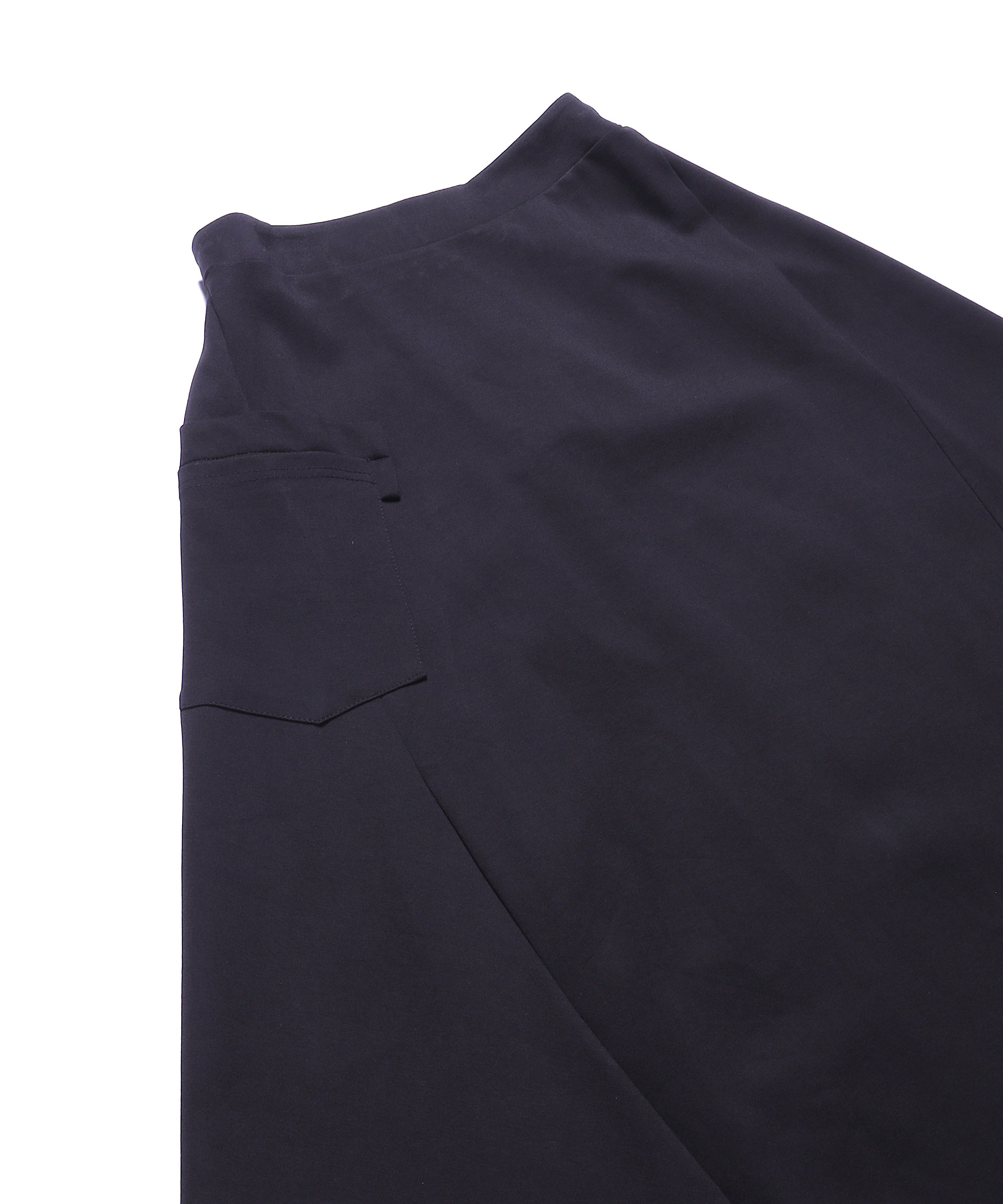 Asymmetry wide sarouel pants