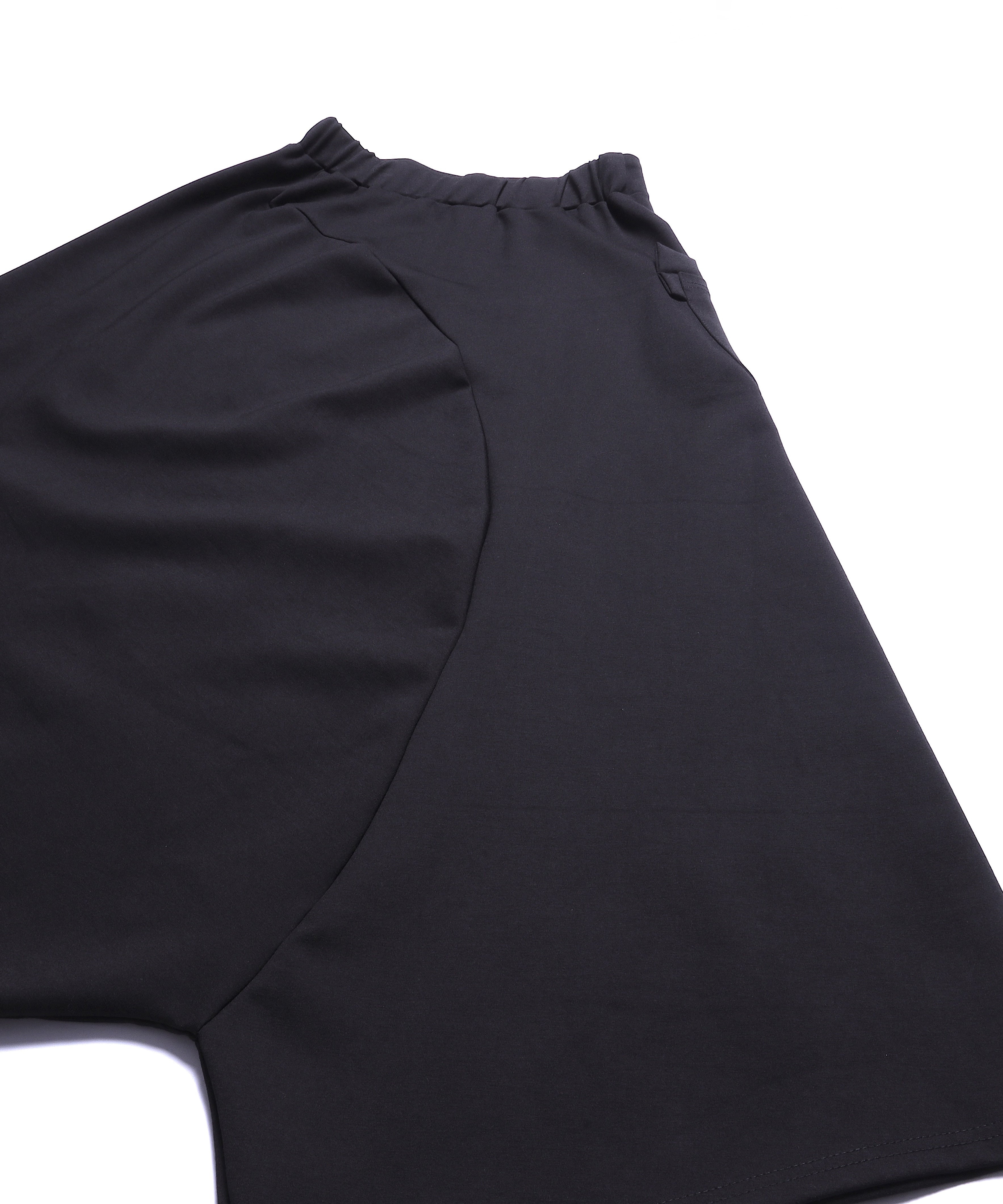 Asymmetry wide sarouel pants