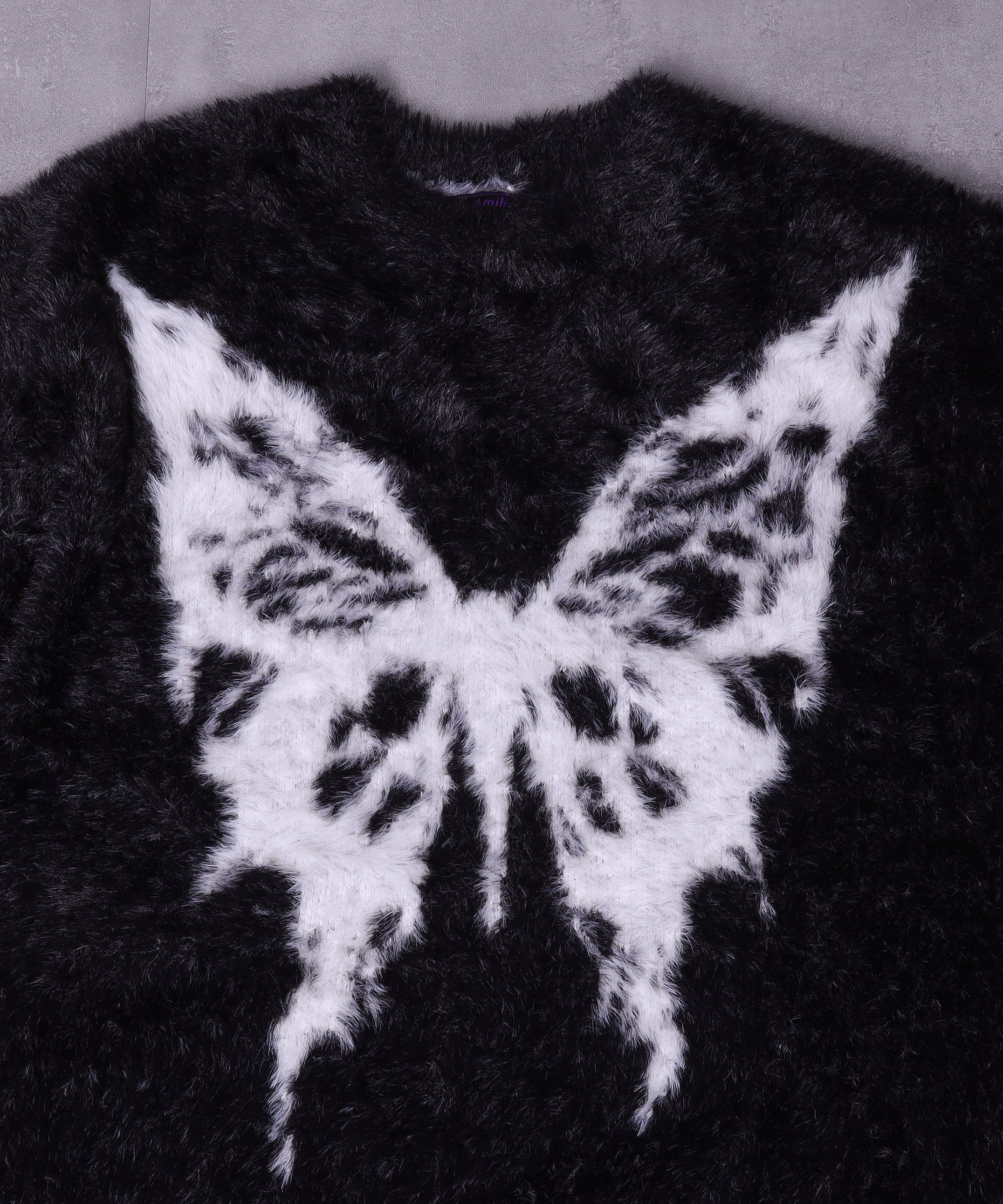 バタフライジャカードシャギーニット