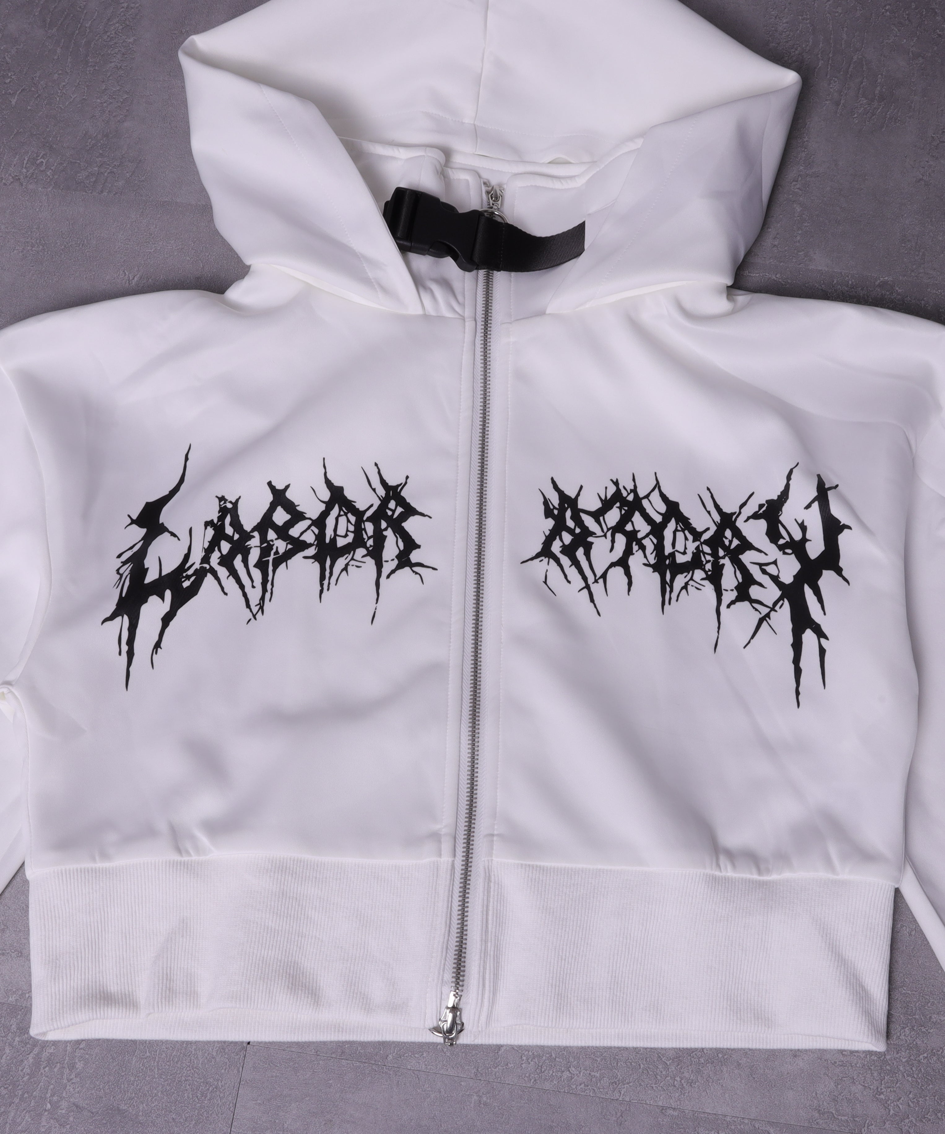 ショートZIPベルトハーネス付きパーカー