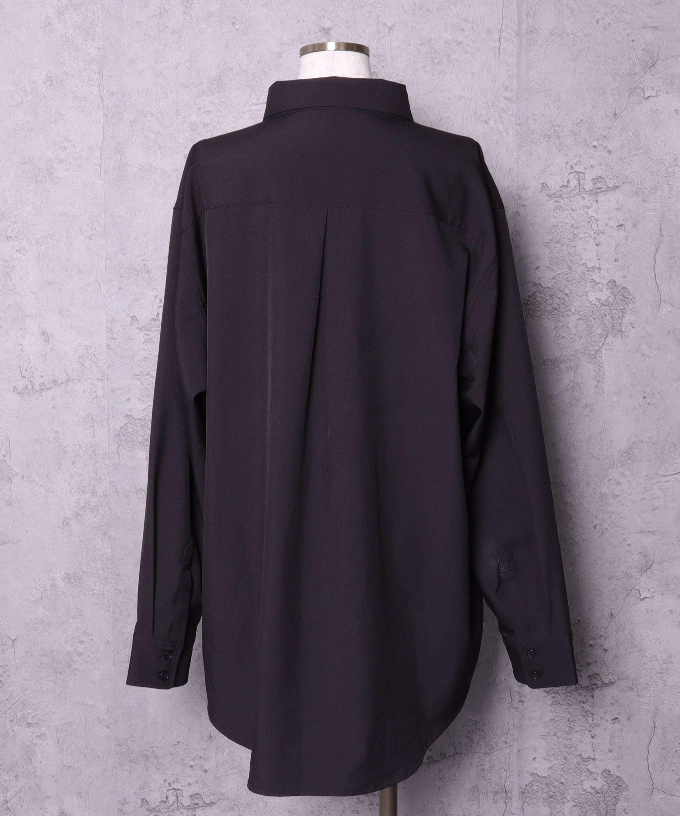 チェーン付きバイカラーリボンシャツ