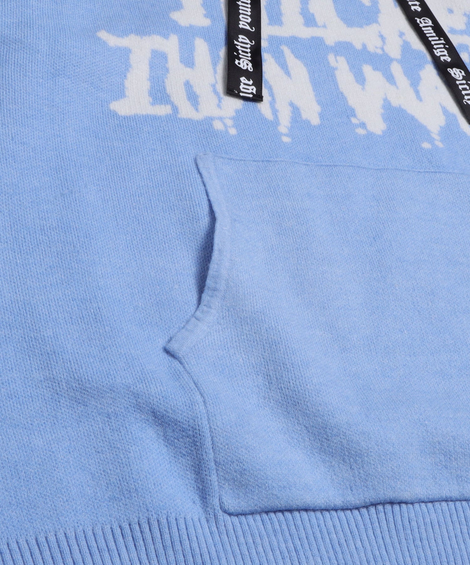 BLOOD IS THICKER THAN WATERパーカーニット