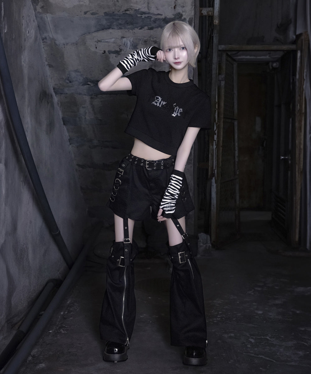 新品　アミリージュ 地雷系　Amilige ALロゴZIPTシャツ　病み系 新品 アミリージュ 地雷系 Amilige ALロゴZIPTシャツ 病み系