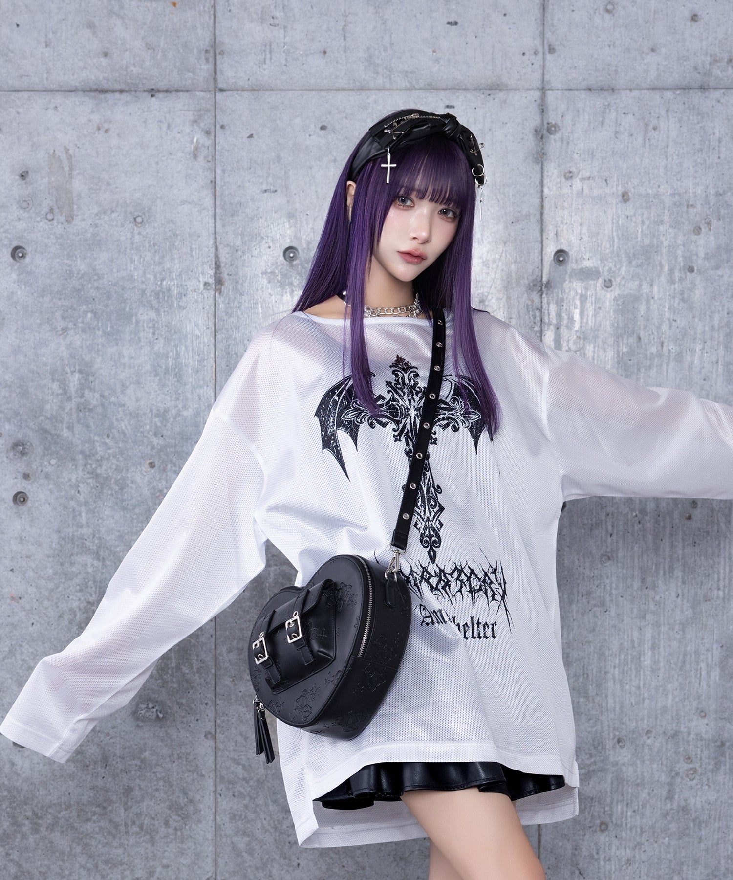 コウモリクロスプリントメッシュロンT