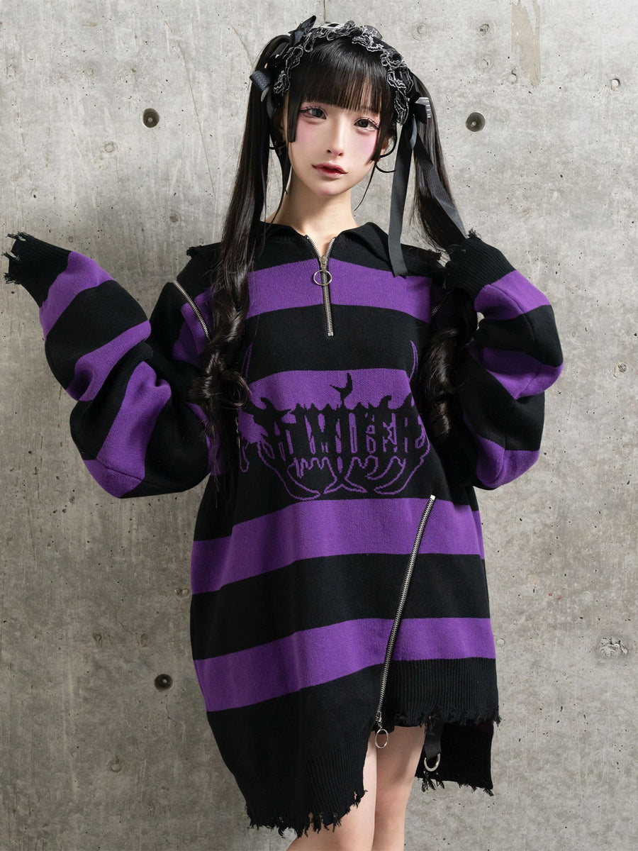 クロスAmilige変形ZIPニット– A AM STUDIO
