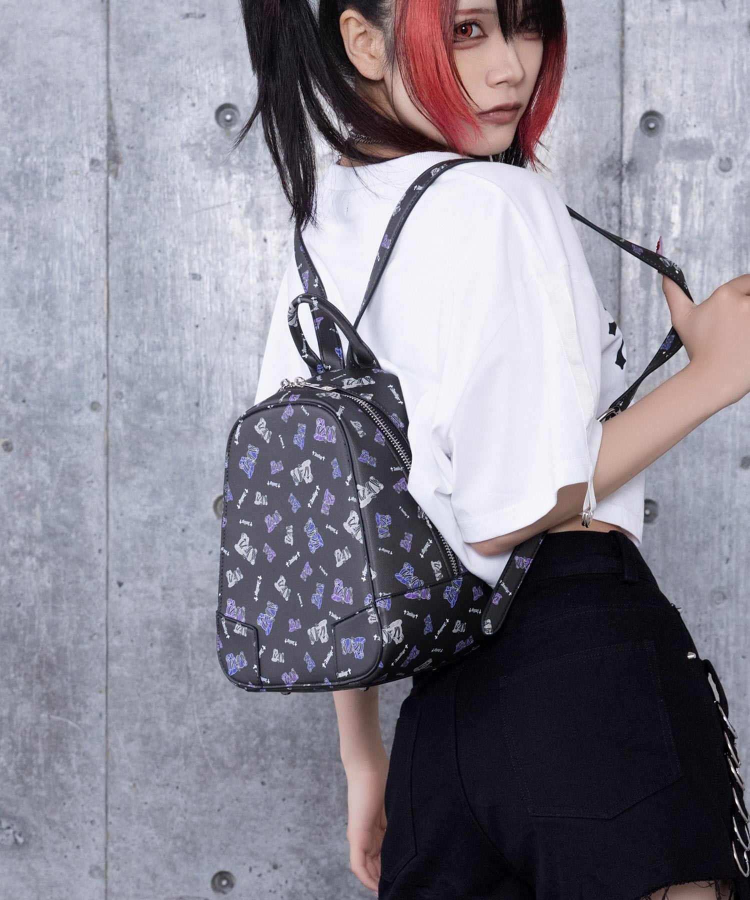 Bandage Bear総柄プリントミニリュック