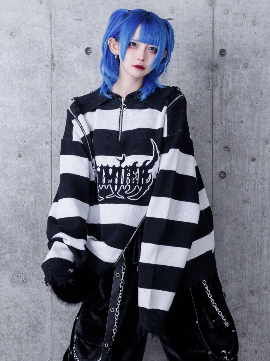 クロスAmilige変形ZIPニット– A AM STUDIO