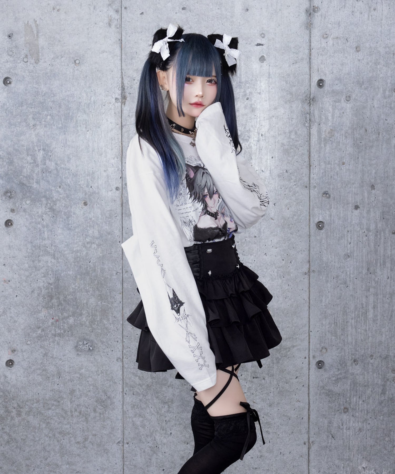 Dreaming DollプリントロングTシャツ