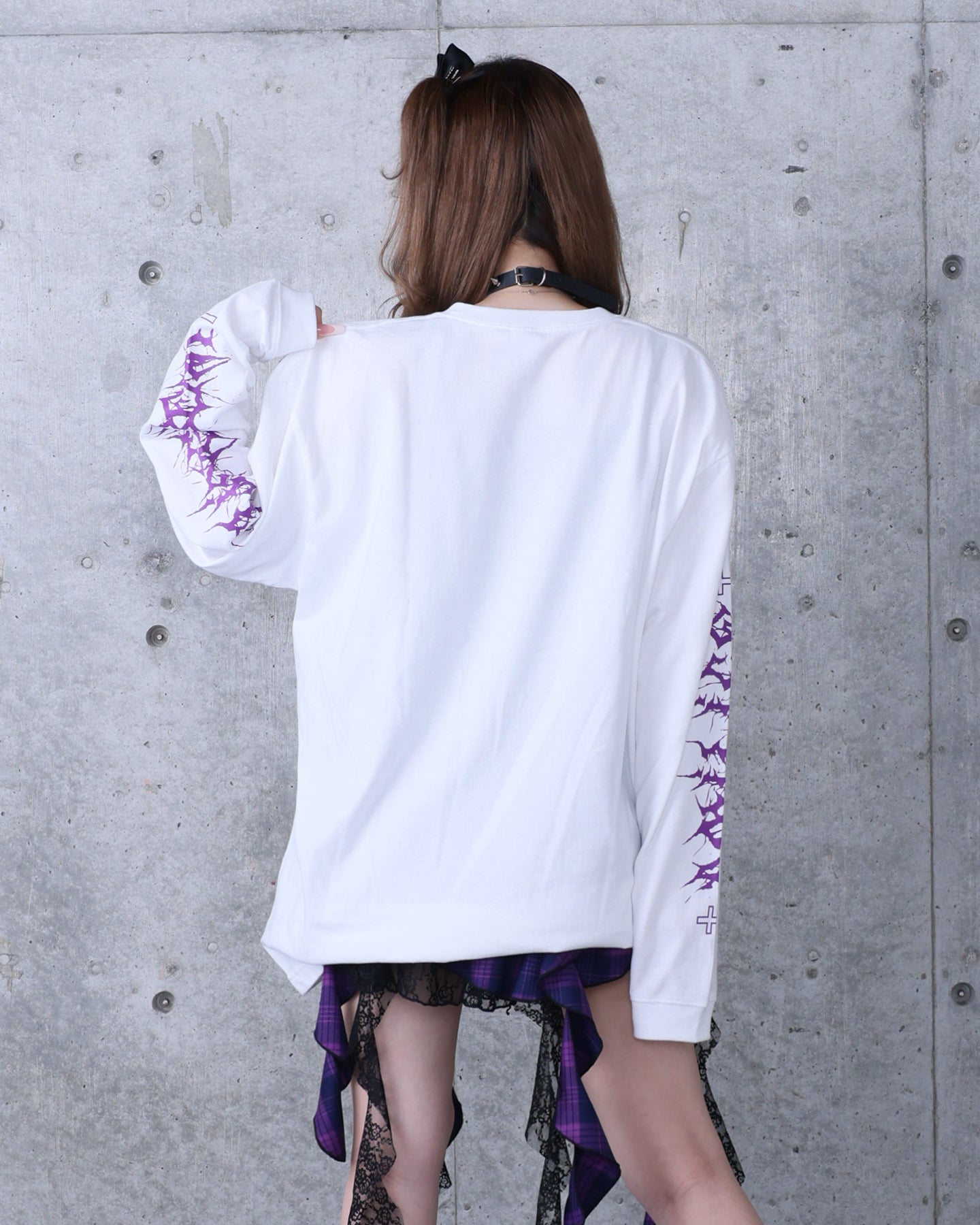 Toxic TeddyプリントロングTシャツ