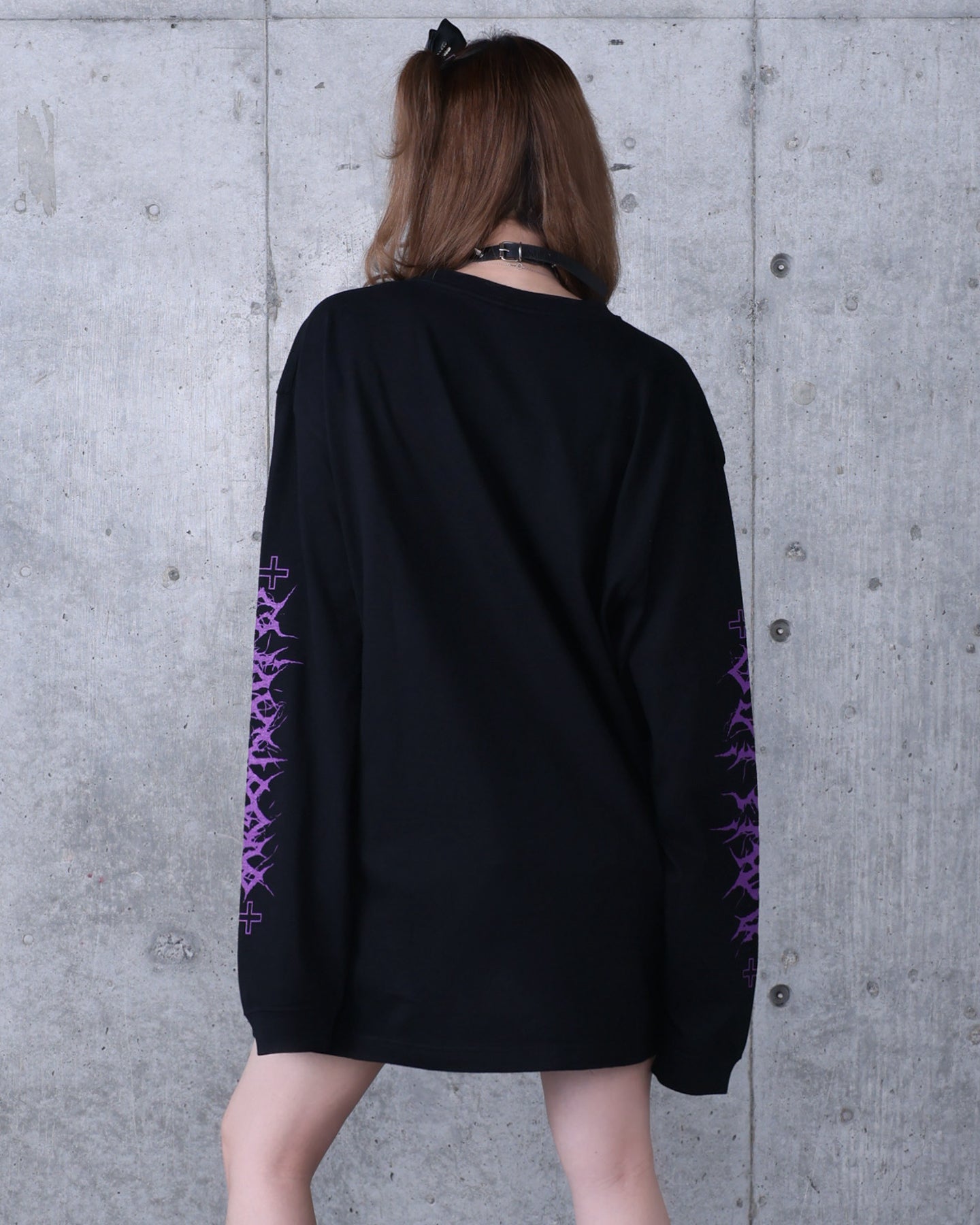 Toxic TeddyプリントロングTシャツ