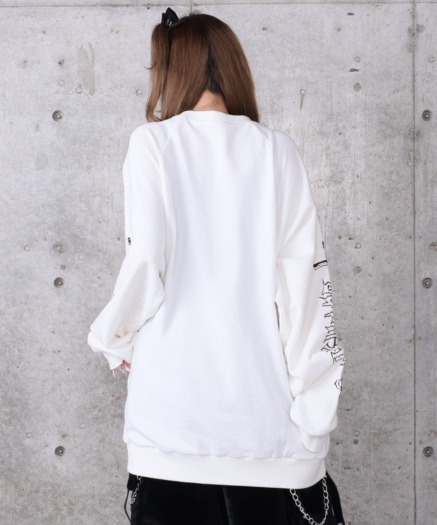 Bear  who lost loveプリントスウェット