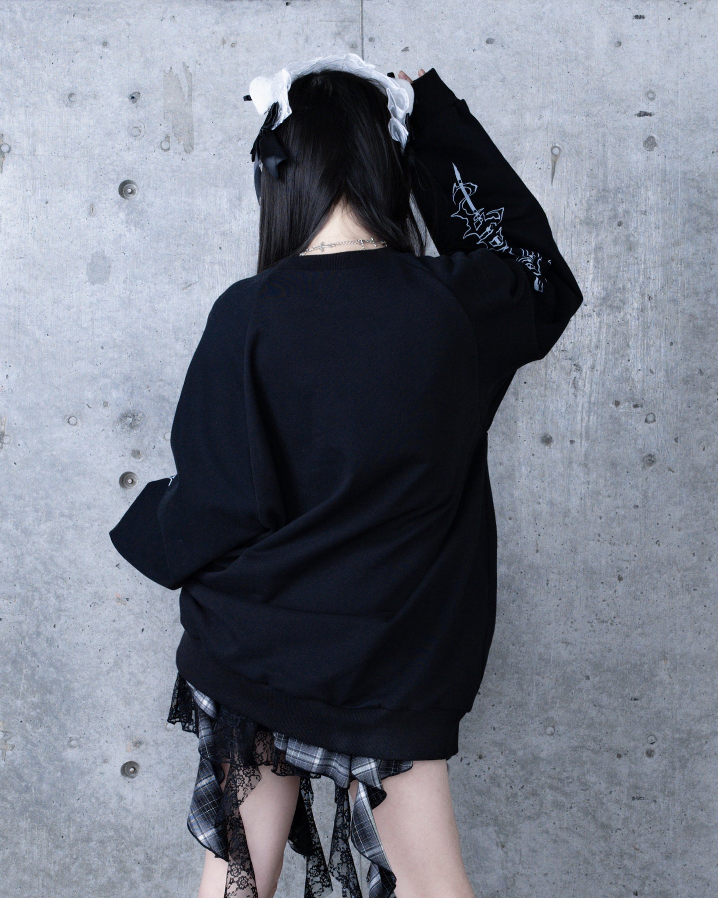 Bear  who lost loveプリントスウェット