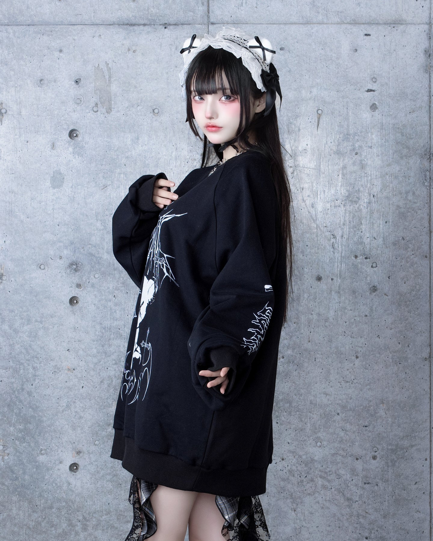 Bear  who lost loveプリントスウェット