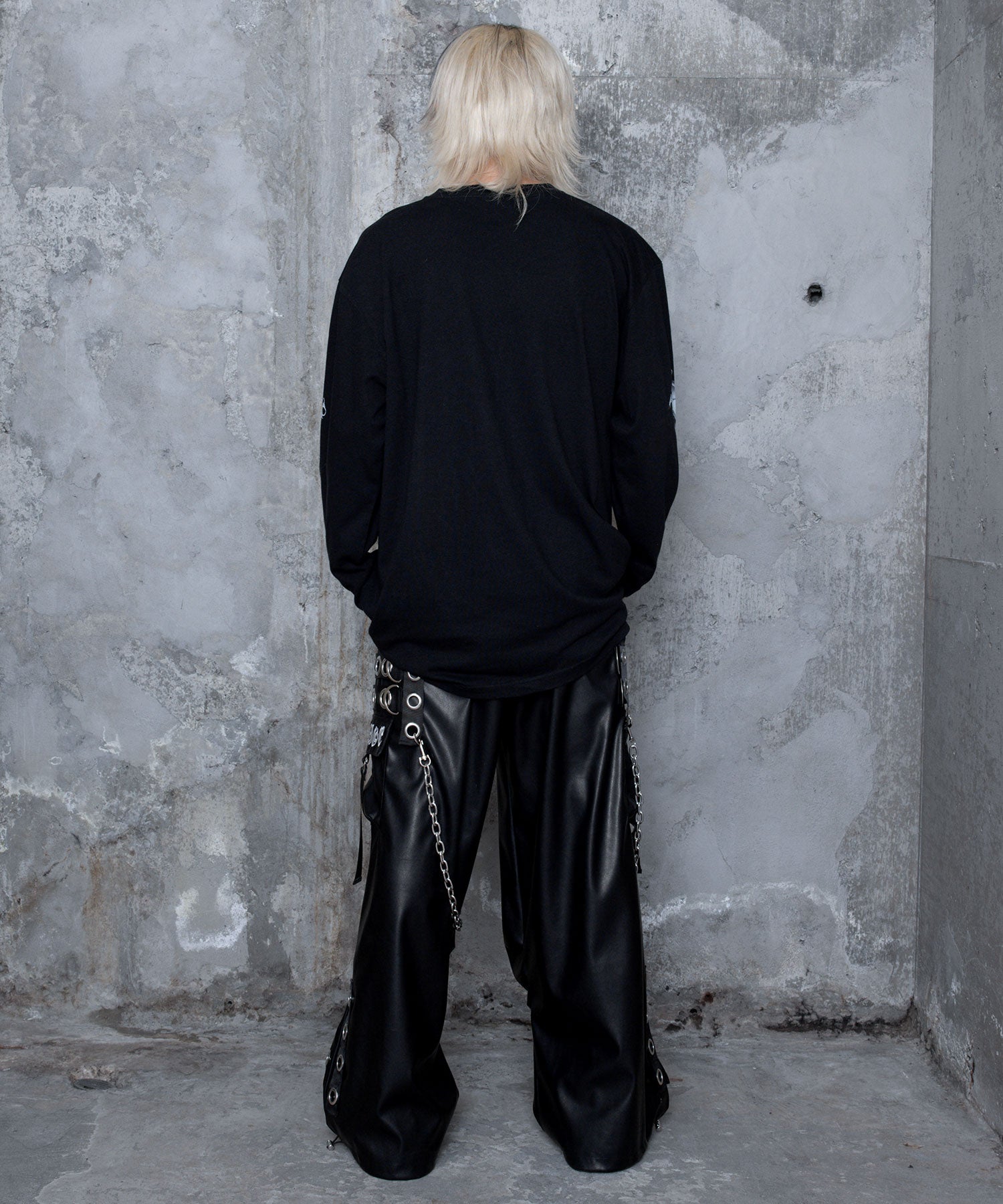 PUサスペンダージョガーパンツ