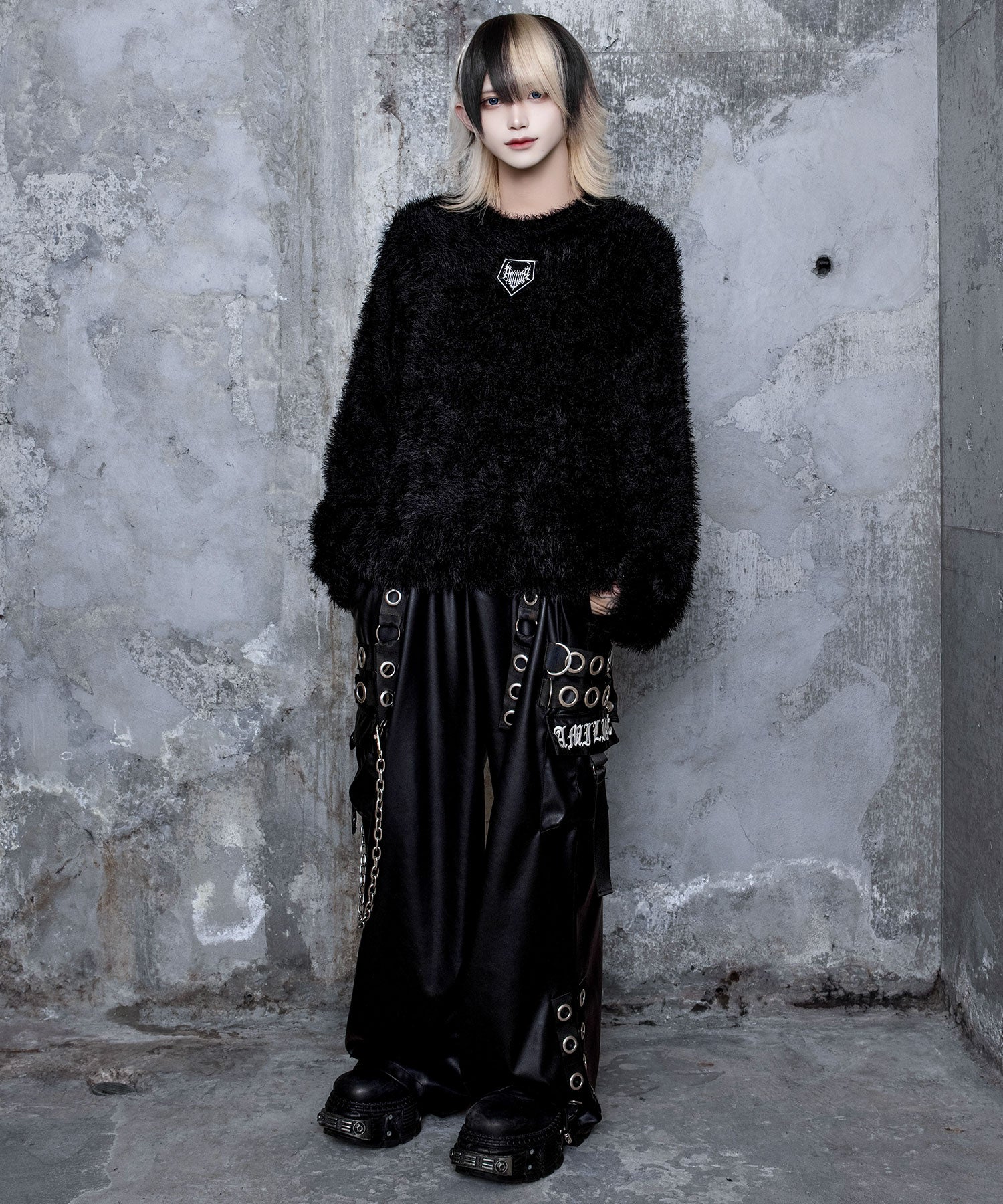 PUサスペンダージョガーパンツ