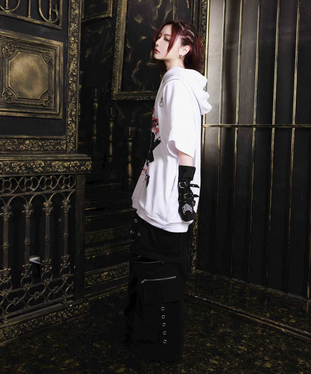 新品　アミリージュ 地雷系　Amilige ALロゴZIPTシャツ　病み系 新品 アミリージュ 地雷系 Amilige ALロゴZIPTシャツ 病み系