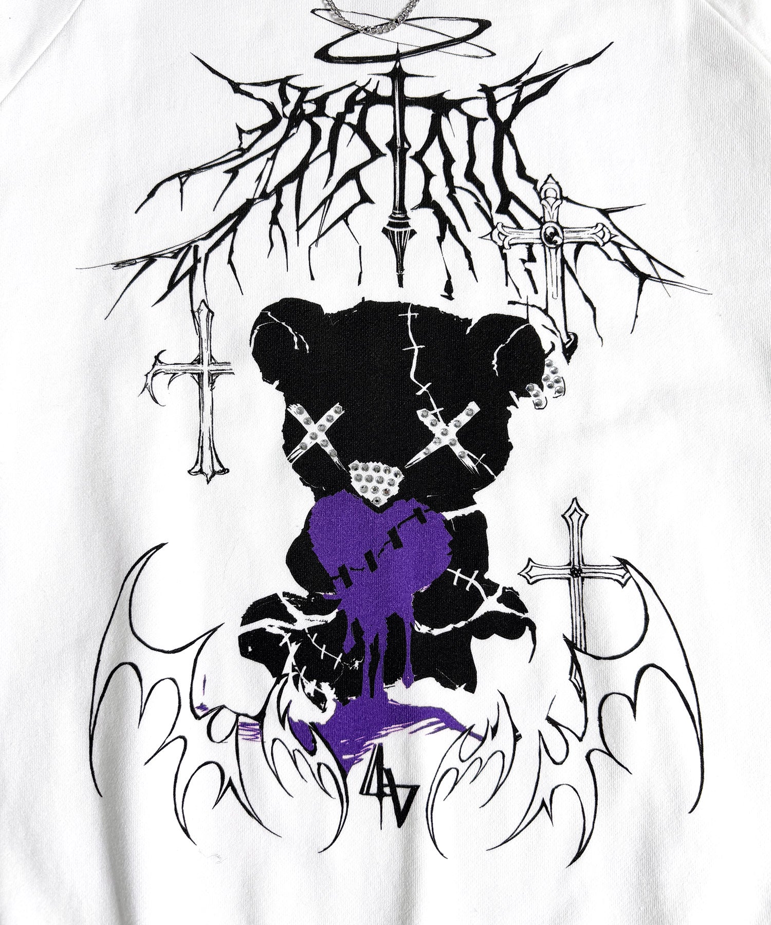 Bear  who lost loveプリントスウェット