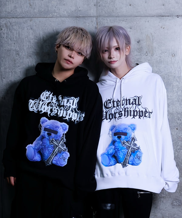CROSS BEARプリントパーカー– A AM STUDIO