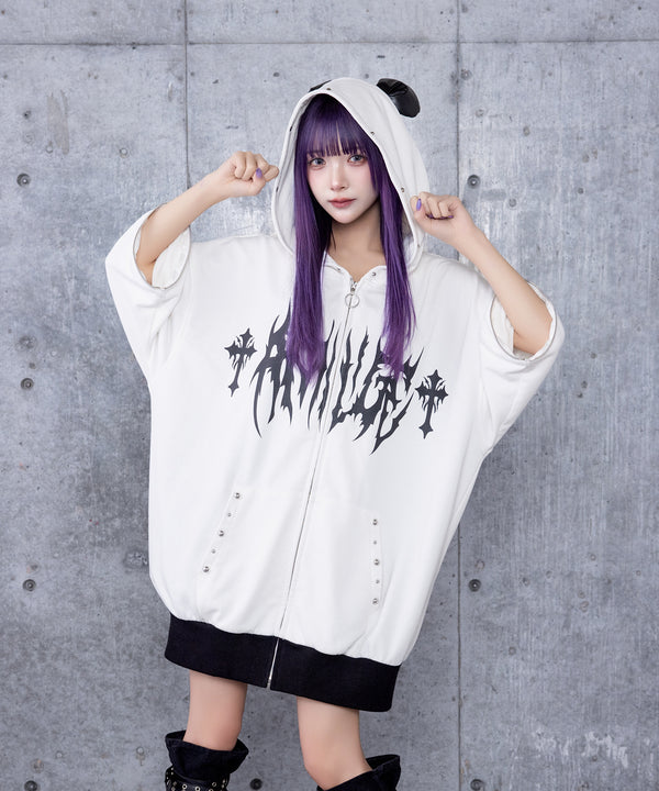 熊*様 STONE パーカー クマ耳スタッズ付きパーカー– A AM STUDIO