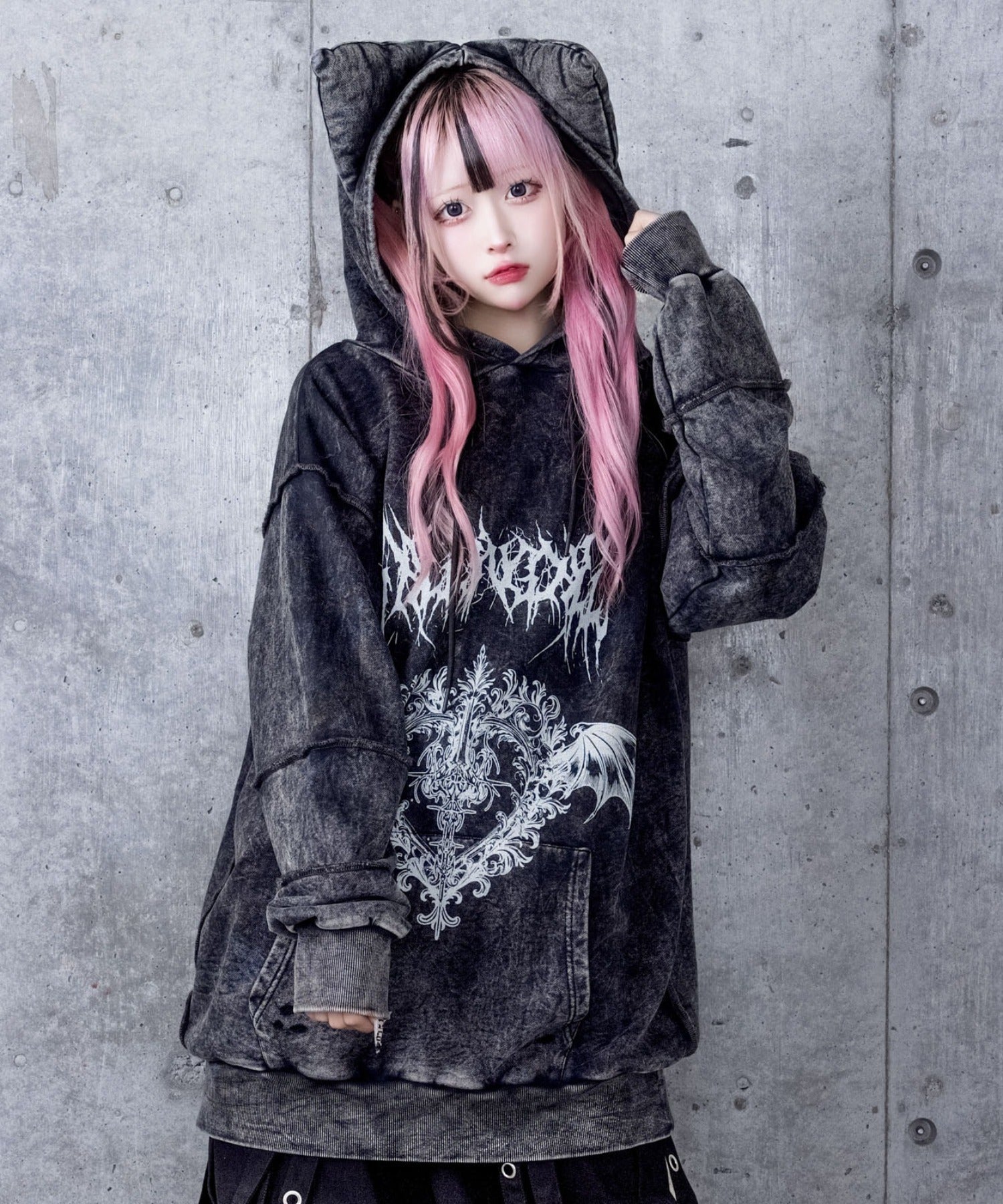 マッドガール　マッドパンクス MAD GIRL MAD PUNKS 猫耳パーカー 猫耳クロスパーカー– A AM STUDIO