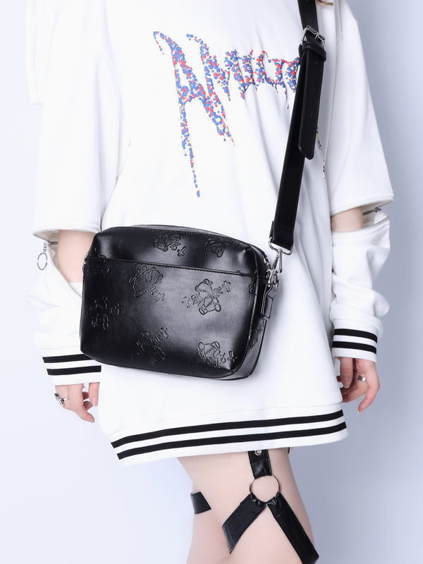くぎベア型押し総柄ショルダーバッグ– A AM STUDIO