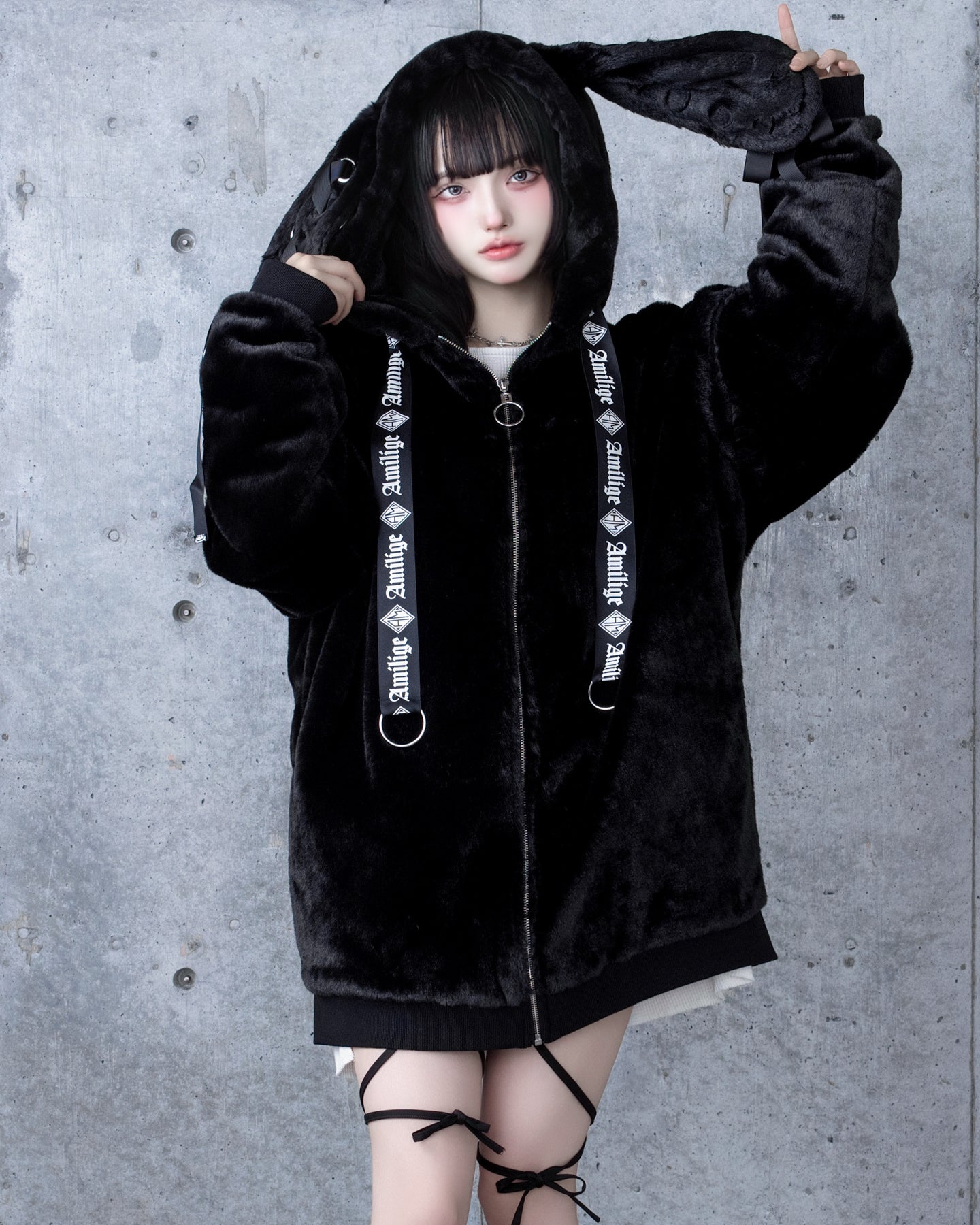 ウサ耳ファーZIPコート– A AM STUDIO