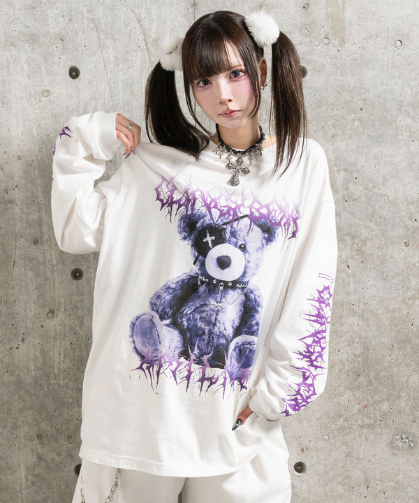 Toxic TeddyプリントロングTシャツ– A AM STUDIO