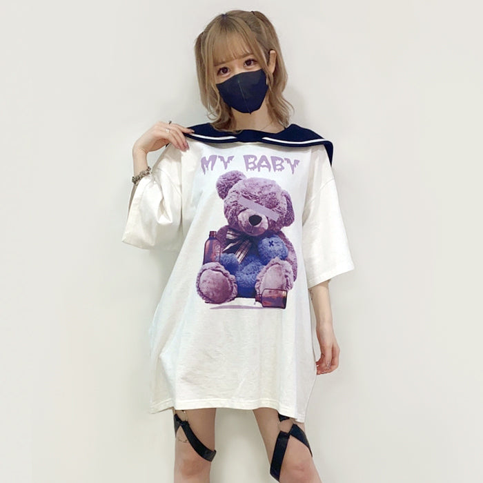 お値下げ！Amilige セーラーカラー半袖スウェット - Tシャツ