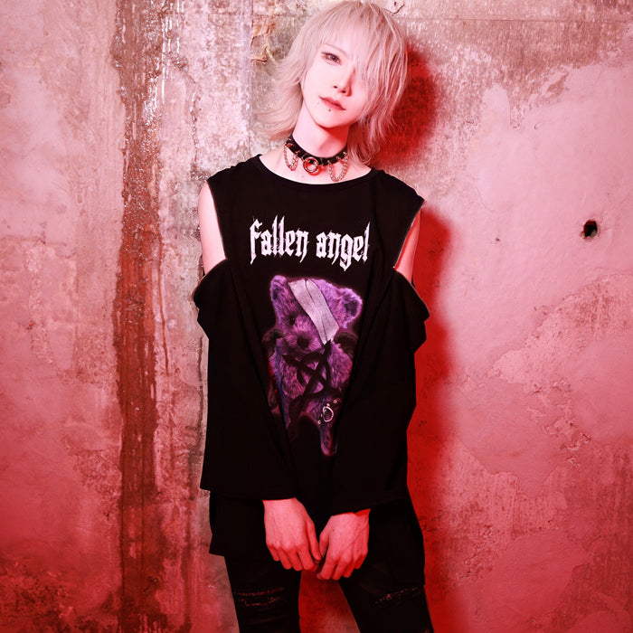 fallen angel ZIPプリントTシャツ