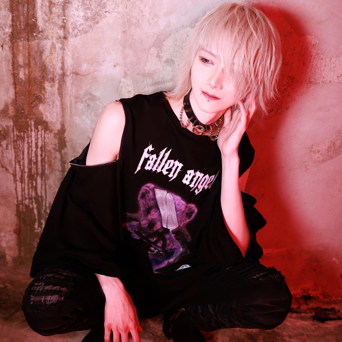 Amilige(アミリージュ)公式通販サイト｜地雷系 病みかわ ユニセックス fallen angel ZIPプリントTシャツ くま クマ– A AM  STUDIO