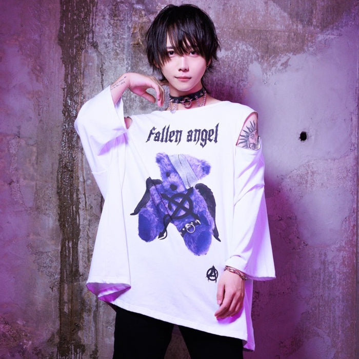 Amilige(アミリージュ)公式通販サイト｜地雷系 病みかわ ユニセックス fallen angel ZIPプリントTシャツ くま クマ– A AM  STUDIO